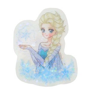【シール】アナと雪の女王×中川翔子 ホロラミクリアシール エルサ