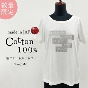 T-shirt T-Shirt Cotton 100% Cotton Cut-and-sew Limited Edition Made in Japan