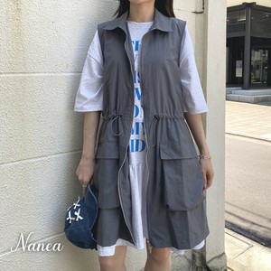 背心外套/马甲 口袋 新商品 双拉链/双开口拉链 大 无袖