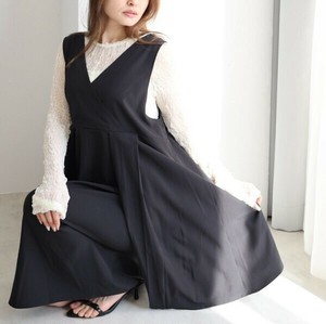 【再入荷】2WAYボックスプリーツワンピース　ゆったりサイズ