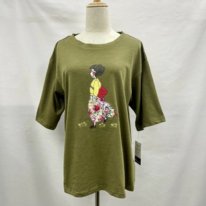 【2025春夏新作】Tシャツ カットソー 女の子 パッチワーク アップリケ ゆったり 晩夏
