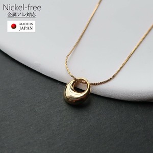 Gold Chain Necklace Ladies fashion Pendant Rings Made in Japan