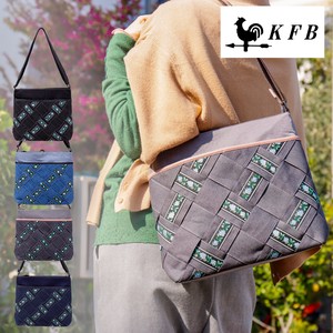 4カラーフラワーモチーフ ショルダーバッグ ナイロン 花柄 デニム 大容量 KFB フラワーメッシュ