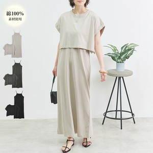 Casual Dress Cropped T-Shirt Camisole Dress