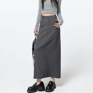 深めバックスリットストレートロングスカート