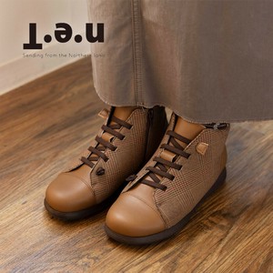 【予約販売】日本製　ブーツ　本革　レディース　幅広4E 外反母趾　冬底　22.5~25.0cm
