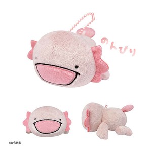 からめる のんびりぬいぐるみボールチェーン（ウーパールーパー）