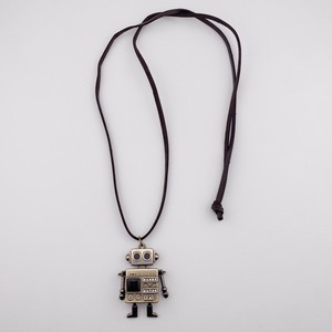 ロボット　チャーム　ロング　ネックレス　アクセサリーミセス　即納