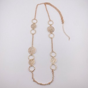 モチーフ　プレート　ロング　ネックレス　アクセサリーミセス　即納