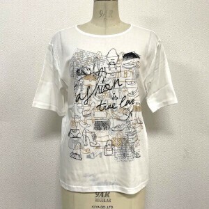 【25SS新作】日本製  Fashion プリント 半袖 クルーネック Tシャツ 80/2強撚 綿100％