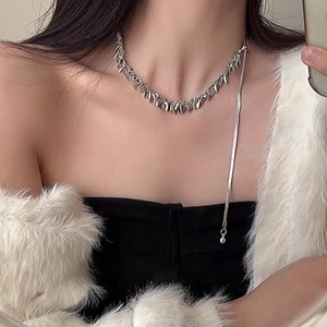 韓国　ネックレス ネックレス レディース　ネックレス シルバー925　メッキ ネックレス シルバー