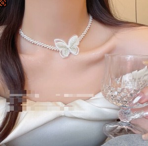 韓国　蝶　ネックレス ネックレス レディース　ネックレス シルバー925　メッキ ネックレス シルバー