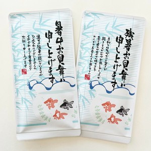 お茶メール（夏・金魚鉢・煎茶ティーバッグ 2g×10P）【静岡茶/深蒸し掛川茶/緑茶/暑中見舞い/ギフト】