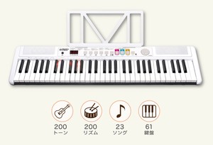 ONETONE 光る鍵盤ファミリーキーボード OTFP-100