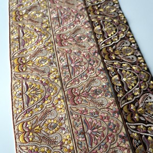 インド刺繍リボン　1mカット_C103
