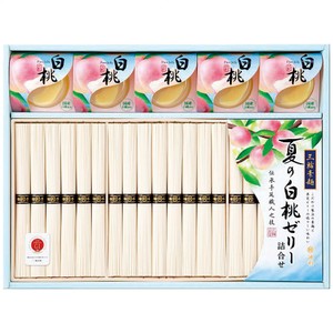 三輪素麺・国産白桃ゼリー詰合せ PM-50