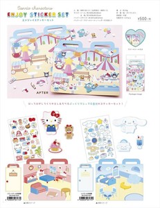 【予約品】サンリオキャラクターズ エンジョイステッカーセット《 7/10(木) 予約〆切り》