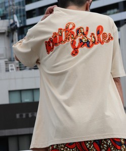 with smileパッチ刺繍Tシャツ