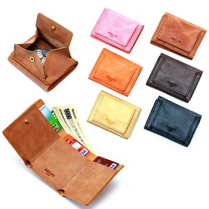Trifold Wallet Genuine leather Compact Made in Japan