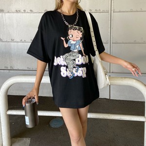 2025年新商品 T 恤/上衣 贝蒂 宽松T-Shirt 立即发货