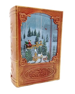 クリスマス【バブルLEDライト】　BOOK　サンタソリ
