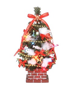 クリスマス【デコツリー】デコレーションツリー　ブリックトイズ　21cm