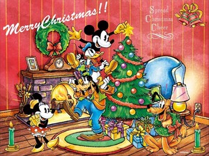 クリスマスライティングピクチャー　ミッキーフレンド