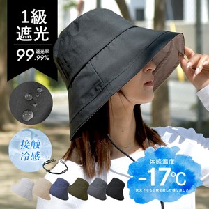 被る日傘 つば広帽子 バケットハット  雨晴帽子 レディース 帽子 一級遮光  被るハット 猛暑対策 uvカット