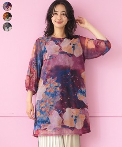Tunic Tunic Floral Pattern A-Line [2025 NEW]