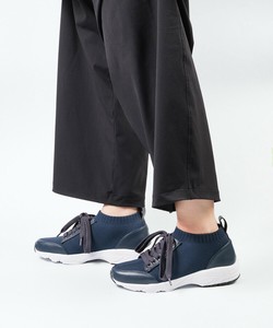 【pied du lapan】 リブニット異素材スニーカー　オールシーズン　スニーカー　異素材　シンプル