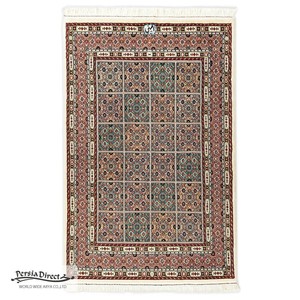 ペルシャ　絨毯　手織　イラン　ウール＆シルク　ラグサイズS　100×152cm　C167_CL