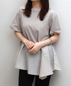 T-shirt Pullover Peplum Switching