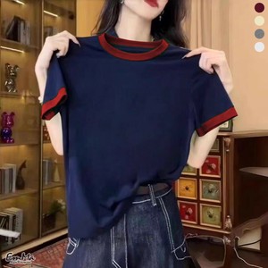 ツートンカラーTシャツ 半袖 カジュアル 夏   【2025SS】 ONA2061