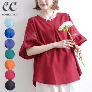 2025SS　袖レースブラウス　2025新作　Economico