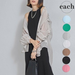 【each  新作】シアーシャツブラウス　再入荷 人気 2025SS 2025人気each東京