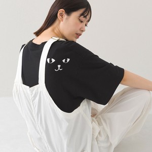 T-shirt Back Print T-Shirt Cat Short-Sleeved T-Shirt Patch [S/S NEW]