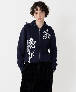 Jacket Flower High-Neck