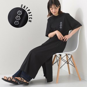 Casual Dress Cat Shirt Dress Short Sleeve Patch [S/S NEW]