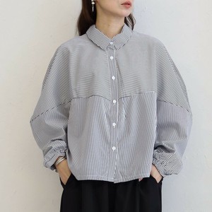 2025年新商品 衬衫 落肩 条纹衬衫 衬衫 春夏
