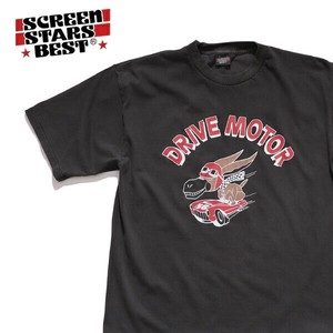 スクリーンスターズ ベスト【SCREEN STARS BEST】Car tee "DRIVE MOTOR" Tシャツ 半袖 ピグメント 加工