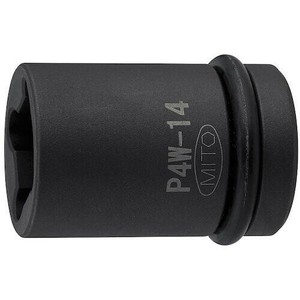 ミトロイ(MITOLOY) 1/2 インパクトレンチ用 ウエルドナット用ソケット 14mm P4W-14