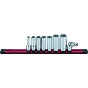 ミトロイ(MITOLOY) 3/8 ソケットレンチセット ディープ mm ホルダーセット SH309ML