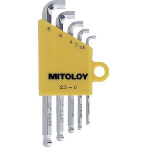 ミトロイ(MITOLOY) L型ホローレンチ ボールポイント スタビー ショート 5本組セット HBS500S