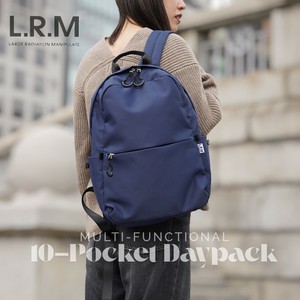 【NEW】L.R.M  隠しジップ10ポケット リュック　 エルアールエム  LRM