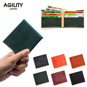 Bifold Wallet Genuine leather Pocket Made in Japan
