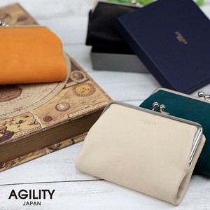 Bifold Wallet Gamaguchi Genuine leather Made in Japan