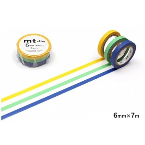 【カモ井加工紙】mt slim  G  (6mm×7m)   / マスキングテープ