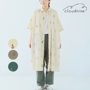 【SDギャザリング】【2025 新作】綿100％キャンブリック 総刺繍 大人のリラックスワンピース
