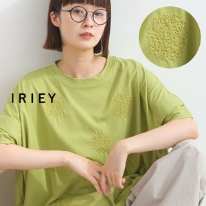 20/-天竺 デザイン ドット 刺繍 コクーン プルオーバー 【 2025夏新作 】