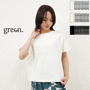 T-shirt Patchwork crochet needle